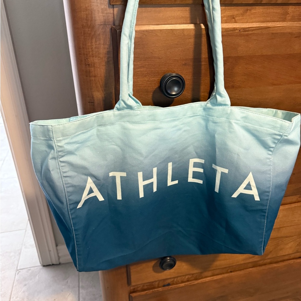 Athleta Blue Tote Bag x2